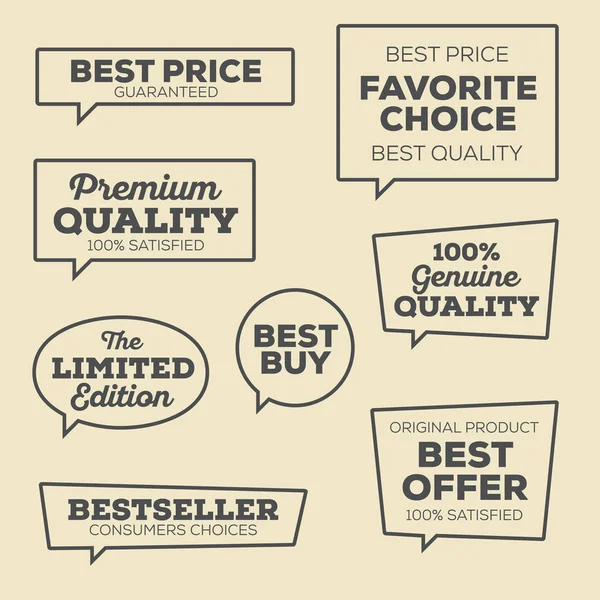 Set Vintage Retail Codes — Stockvector