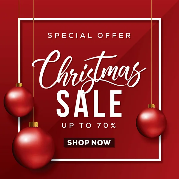 Noel satış Banner. Özel indirim kartı.