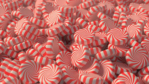 Kırmızı ve beyaz girdap şeker