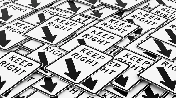 Büyük yığın tutmak doğru trafik işaretleri