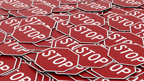 Sekizgen belirtileri durdurmak hizalanmış yığını