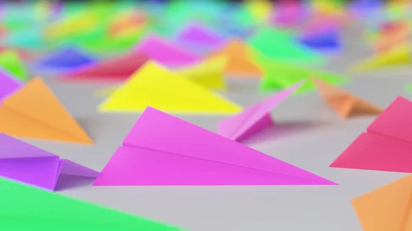 Canlı kağıt uçaklar Netural yüzeyi