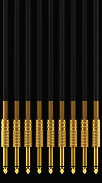 Hatta tırtıllı altın 6mm Ses jakları satýr