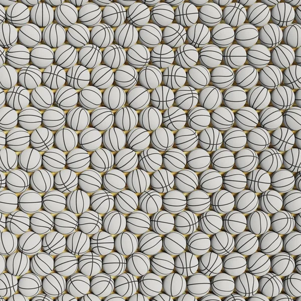 Bozulmamış beyaz basket, büyük kılavuz havadan bakış