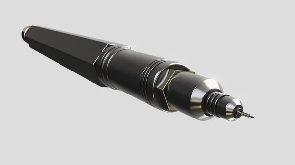 Makro siyah Finepoint mekanik çizim kalem ağır Foreshortening ile