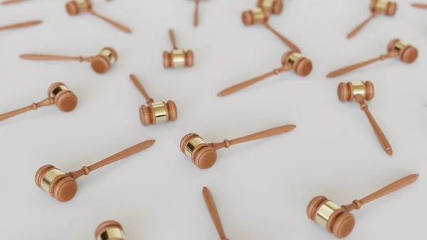 kılavuzunda bir bile basit bir beton yüzeyi ahşap yargıç tokmakları