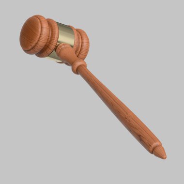 Sorunsuz ışık arka plan üzerinde izole yüzen tokmak