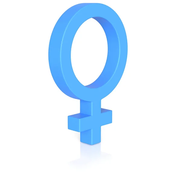 Izolované modrá samec ikona na neoznačené světlé pozadí s odleskem — Stock fotografie