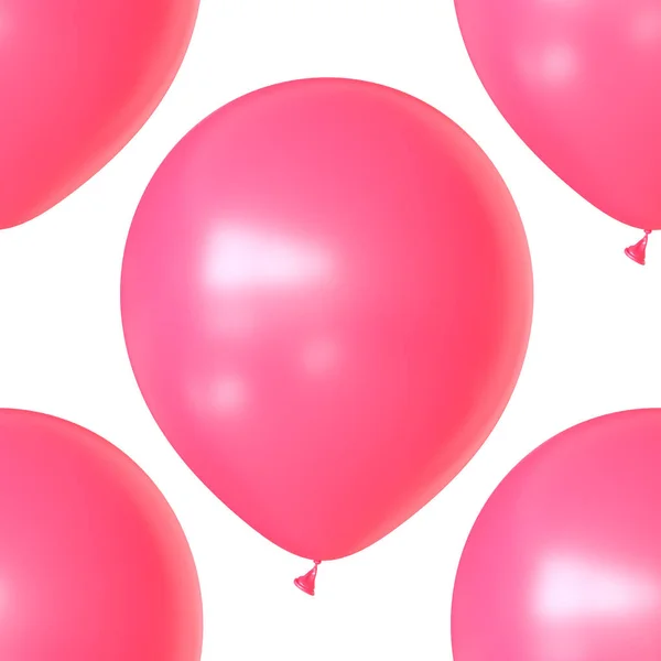 Sem emenda Tiling fundo de balões vermelhos — Fotografia de Stock