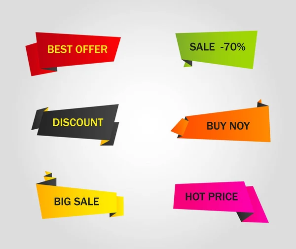 Vektör etiketleri, fiyat etiketleri, afişler, etiketler. Kupon satışı, teklifler ve promosyon vektör şablonu.
