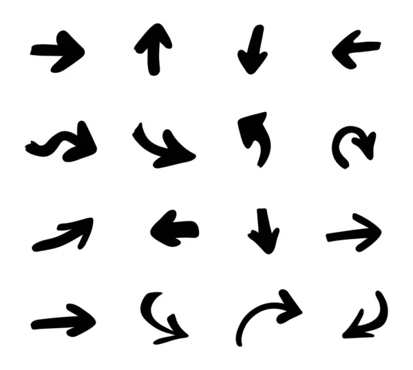 el çizimi okların vektör kümesi