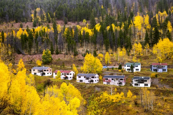 Outono no Abandonado Gilman Mine Town Site — Fotografia de Stock