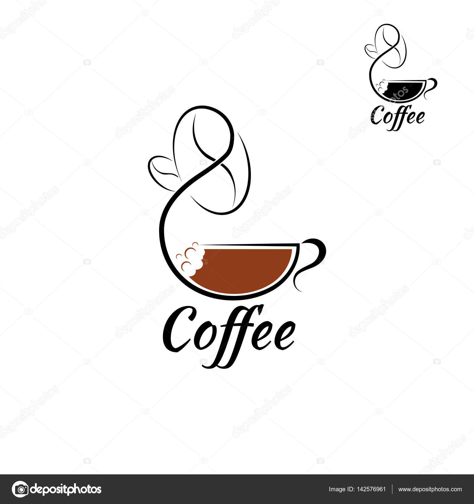 Download Coffee Logo design vector template. — Stock Vector ...