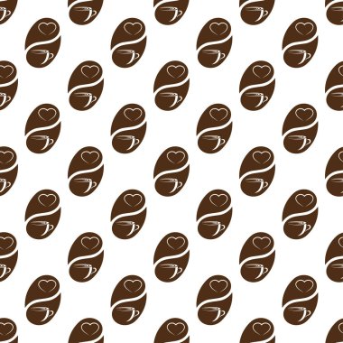 kahve desen, kahve dükkanı için dikişsiz desen tasarım