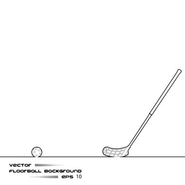 Floorball arka plan vektör çizim