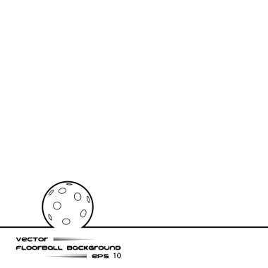 Floorball arka plan vektör çizim