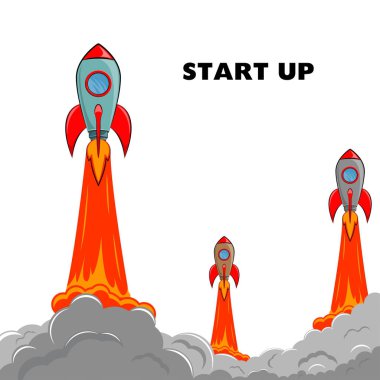 Başlamak yukarıya. Roket gemisi.