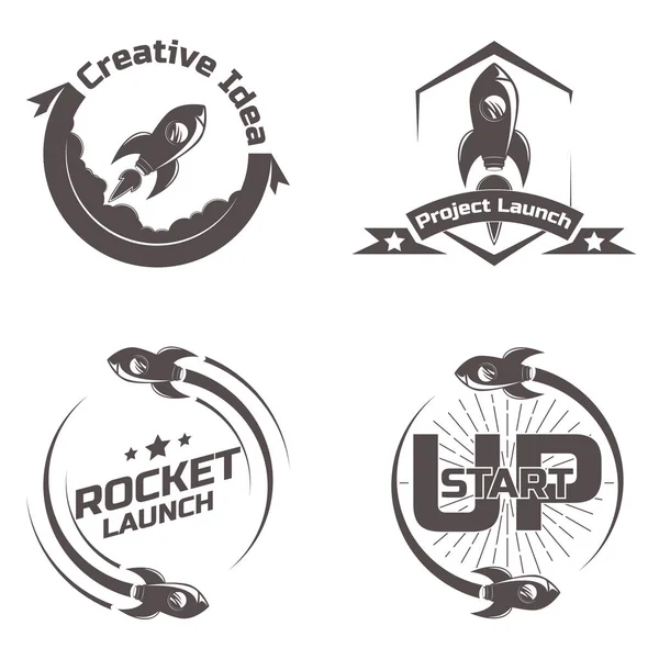 Logo uzay roket gemisi ayarla