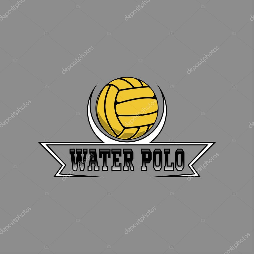 Water polo logo for the team and the cup. vector illustration