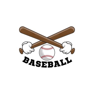 Beyzbol logosunu görmeniz gerekir. Beyzbol Turnuvası beyaz arka plan üzerinde arması.