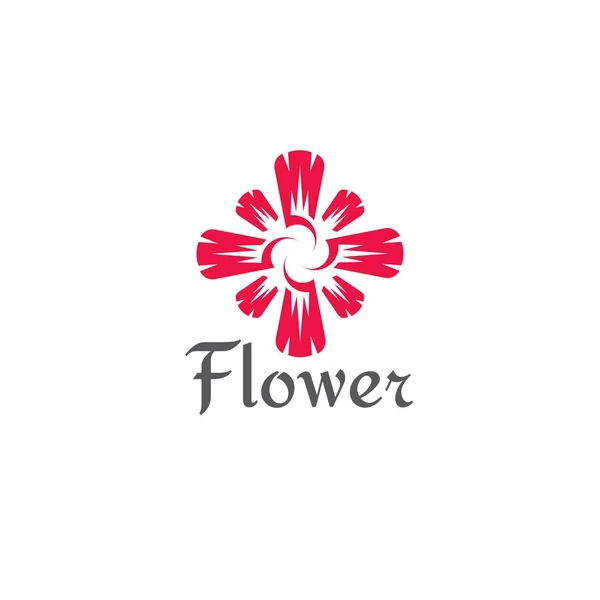 Flor abstracta logo — Vector de stock