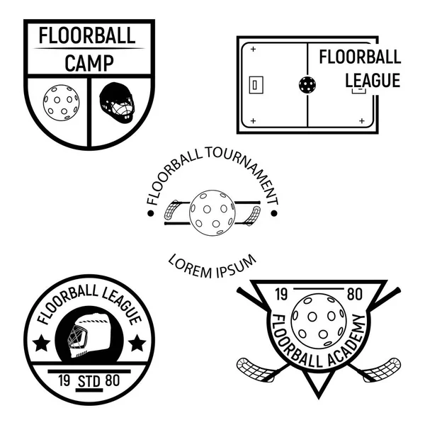 Логотип флорбола для команды и кубка — стоковый вектор