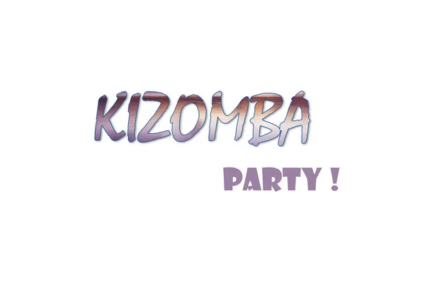 Kizomba партії ілюстрація — стокове фото
