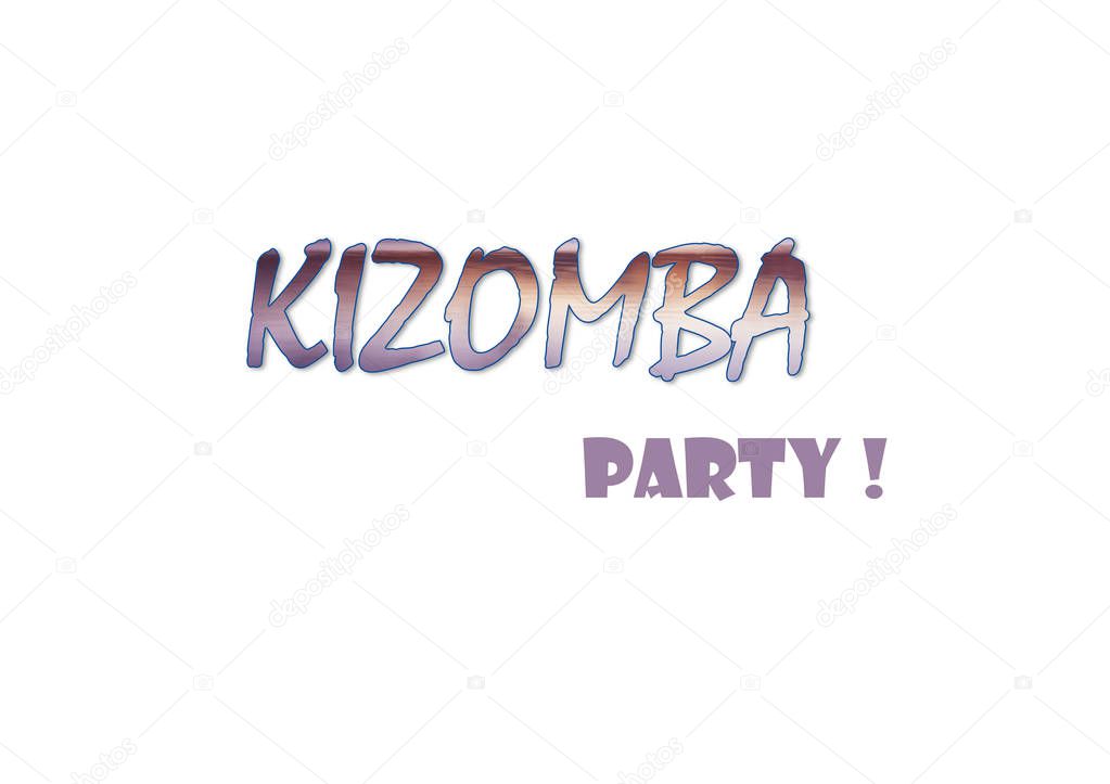 Kizomba party illustration 