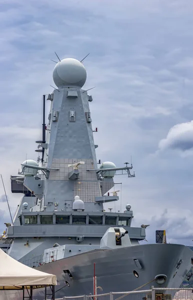 Een deel van militaire marine schip. — Stockfoto