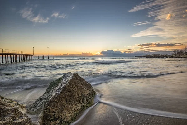 stock image Sea wave motion blur