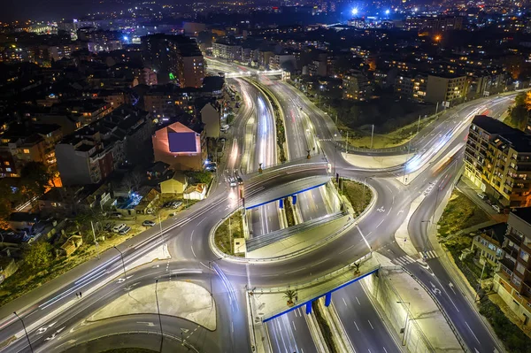 素晴らしいサークルジャンクション交通道路 — ストック写真