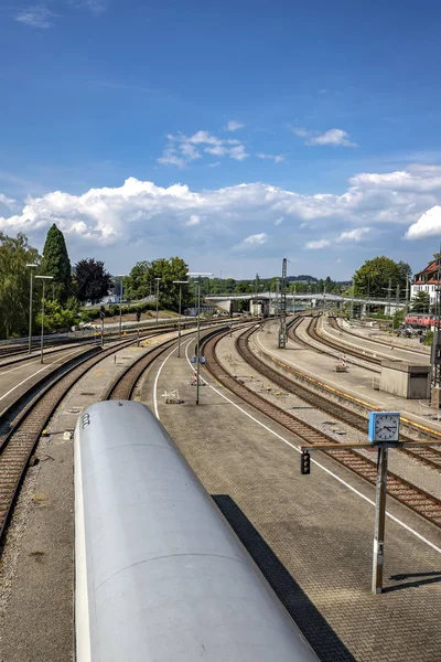 Trilhos ferroviários — Fotografia de Stock