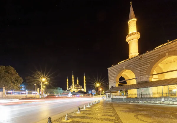 Increíble noche Edirne — Foto de Stock