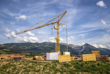 yeni bir inşaat alanı 