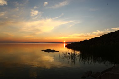 günbatımı, deniz, su, manzara, doğa, manzara, yaz, yaz