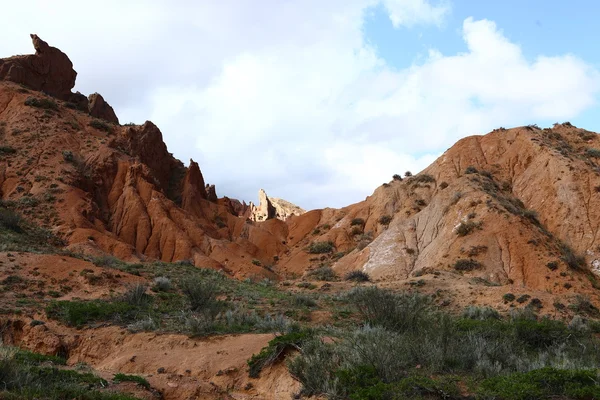 Clay, clay, red clay, lands, nature, fantasy lands, fairy tale — стоковое фото