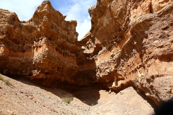 Canyon argila, argila, reserva natural, natureza, deserto, seção geológica — Fotografia de Stock