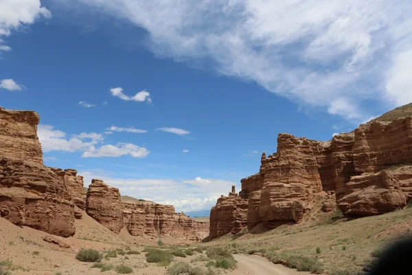Cañón arcilla, arcilla, reserva natural, naturaleza, desierto, sección geológica — Foto de Stock