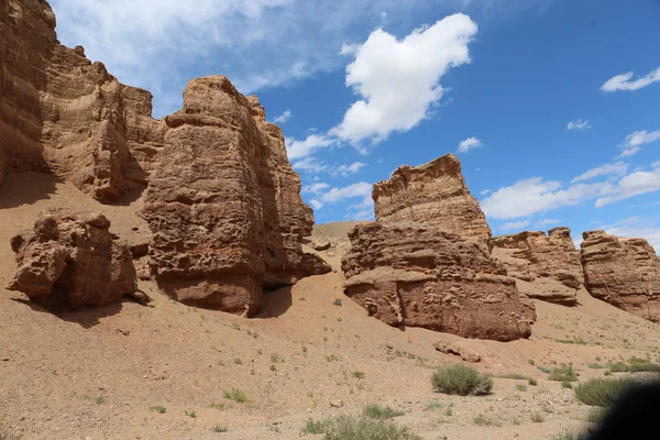 Canyon argila, argila, reserva natural, natureza, deserto, seção geológica — Fotografia de Stock