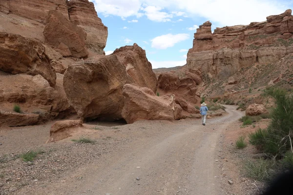 Klei, canyon, natuur, grillige, Sharansky canyon, klei canyon, Kazachstan — Stockfoto