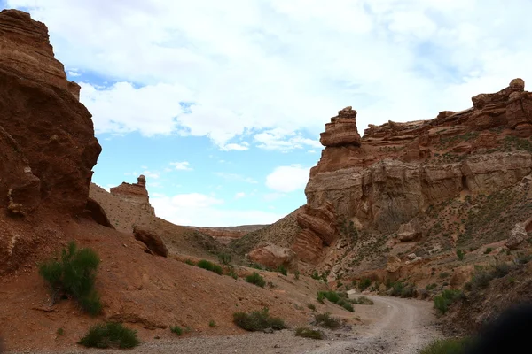 Lera, canyon, naturen, nyckfull, Sharansky canyon, lera canyon, Kazakstan — Stockfoto