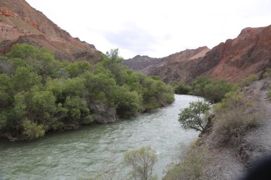 Çarın nehir, nehir, nehir, Doğa, manzara, dağlar, dağ nehir