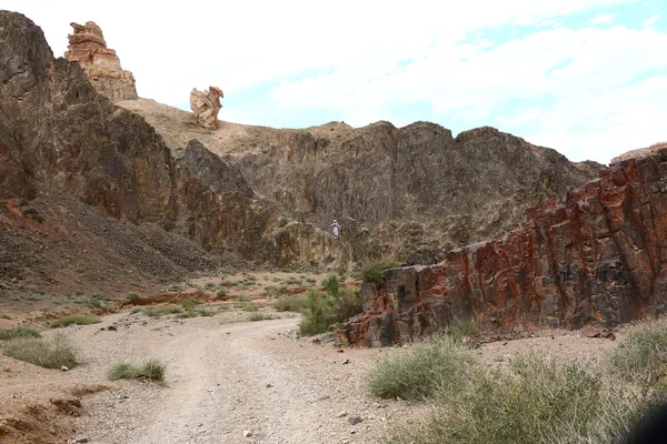 Klei, canyon, natuur, grillige, Sharansky canyon, klei canyon, Kazachstan — Stockfoto