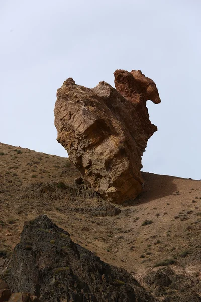Hlína, kaňon, příroda, náladový, Šaransky canyon, hliněné kaňonu, Kazachstán — Stock fotografie