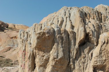 Doğa, manzara, kil, renkli kil, kil dağ, dağlar, yerler, Shekelmes