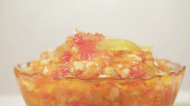 Pirinç ve sebze Vejetaryen yiyecekler