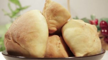 Pasta patates ve et doldurma.