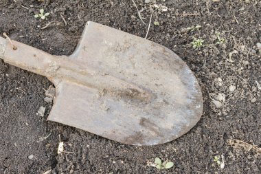 Eski paslı el yere kürek