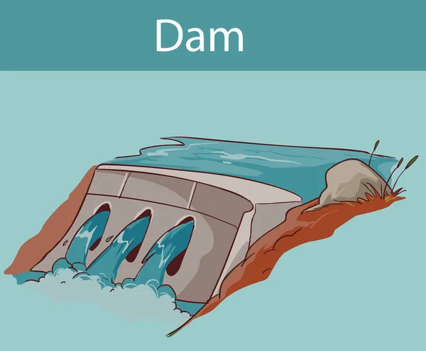 Icono de presa de agua en estilo de dibujos animados aislados — Archivo Imágenes Vectoriales