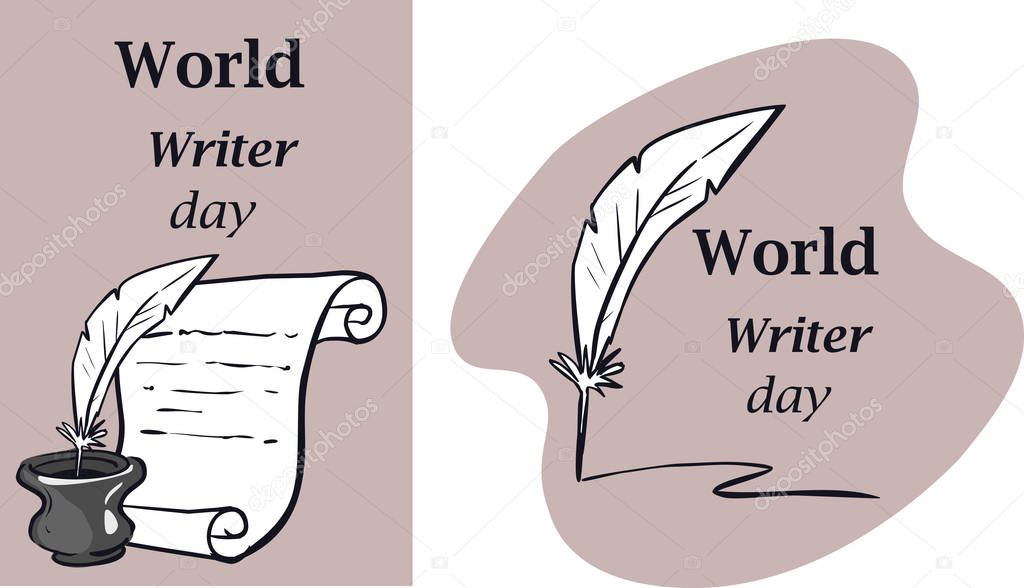 World Water Day. Postcard, banner, flyer. Greeting card. Doodle 